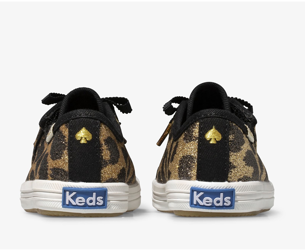 Keds Kids Sneakers Leopard - Kate Spade new york Kickstart Jr. Glitter Leopard - 790LUWAZS